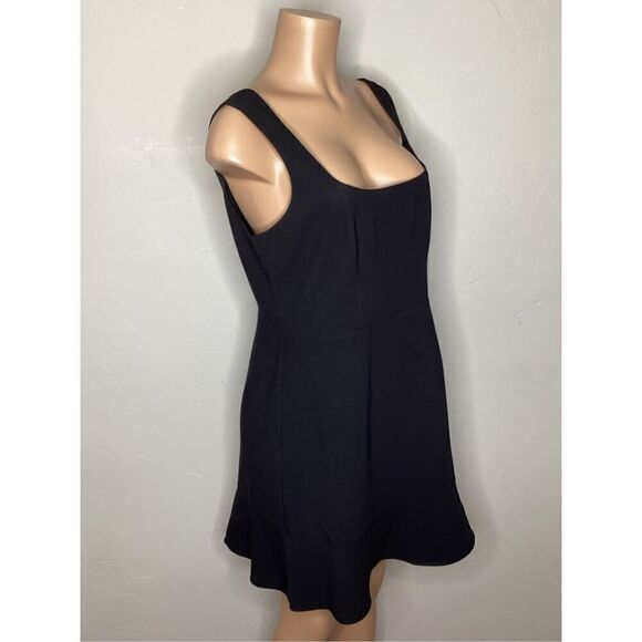 New. French Connection black Mini ruffle mini dress. Large. Retails $153 - Picture 10 of 16